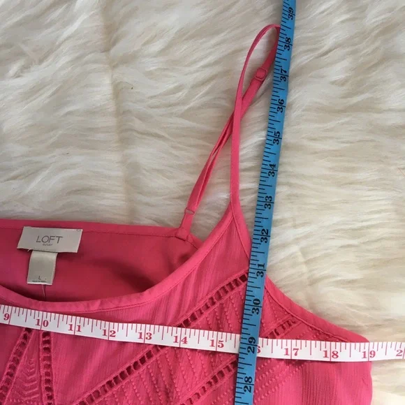 Loft sundress large pink flowy - Picture 6 of 6